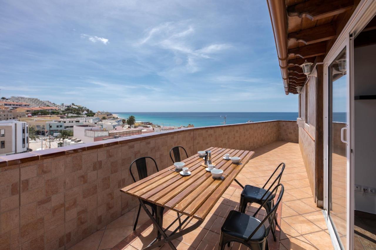 Attico Vista Oceano E Citta 3 Camere 2 Bagni Wifi Ac Morro Jable  Exteriör bild